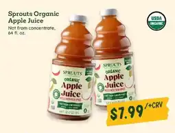 Sprouts Farmers Market Sprouts Organic Apple Juice offer