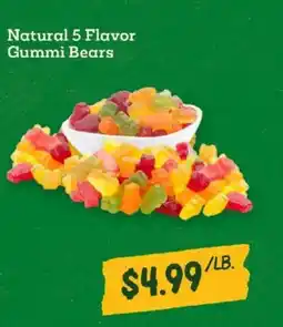 Sprouts Farmers Market Natural 5 Flavor Gummi Bears offer