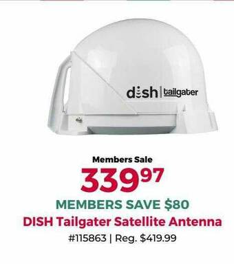 Camping World Dish Tailgater Satellite Antenna offer