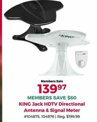 Camping World King Jack Hdtv Directional Antenna & Signal Meter offer