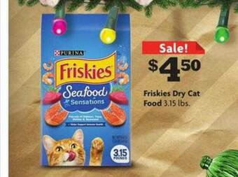 Family Dollar Friskies Dry Cat Food offer