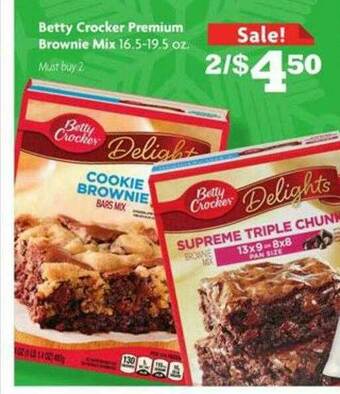 Family Dollar Betty Crocker Premium Brownie Mix offer