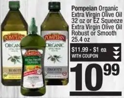 Super King Markets Pompeian Organic Extra Virgin Olive Oil or EZ Squeeze Extra Virgin Olive Oil Robust or Smooth offer