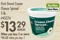 Smart & Final First Street Cream Cheese Spread offer