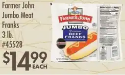 Smart & Final Farmer John Jumbo Meat Franks offer