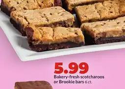 Hy-Vee Bakery-fresh scotcharoos or Brookie bars offer