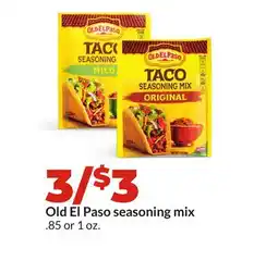 Hy-Vee Old El Paso seasoning mix offer