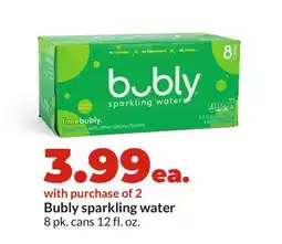 Hy-Vee Bubly sparkling water offer