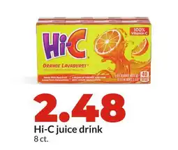 Hy-Vee Hi-C juice drink offer