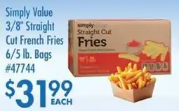 Smart & Final Simply Value 3/8" Straight Cut French Fries Fries offer
