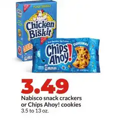Hy-Vee Nabisco snack crackers or Chips Ahoy! cookies offer