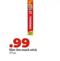 Hy-Vee Slim Jim snack stick offer