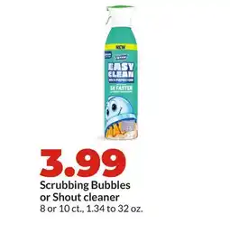 Hy-Vee Scrubbing Bubbles or Shout cleaner offer