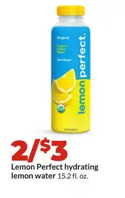 Hy-Vee Lemon Perfect hydrating lemon water offer