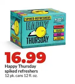 Hy-Vee Happy Thursday spiked refreshers offer