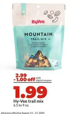 Hy-Vee Hy-Vee trail mix offer