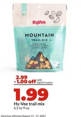 Hy-Vee Hy-Vee trail mix offer