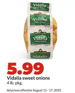 Hy-Vee Vidalia sweet onions offer