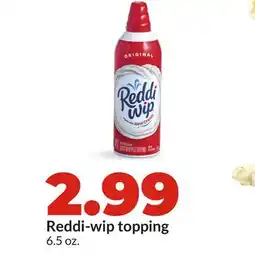 Hy-Vee Reddi-wip topping offer