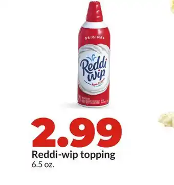 Hy-Vee Reddi-wip topping offer