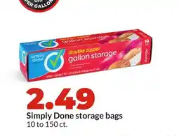 Hy-Vee Simply Done storage bags offer