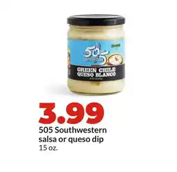 Hy-Vee 505 Southwestern salsa or queso dip offer