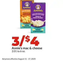 Hy-Vee Annie's mac & cheese offer