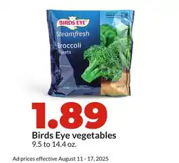 Hy-Vee Birds Eye vegetables offer