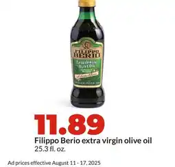 Hy-Vee Filippo Berio extra virgin olive oil offer