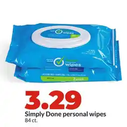 Hy-Vee Simply Done personal wipes offer