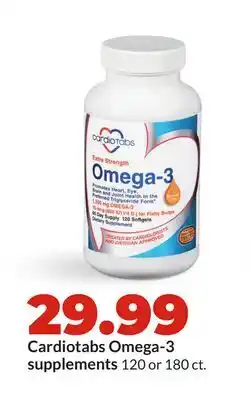Hy-Vee Cardiotabs Omega-3 supplements offer
