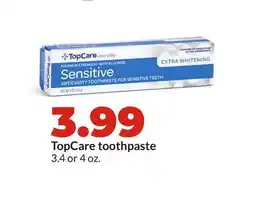 Hy-Vee TopCare toothpaste offer