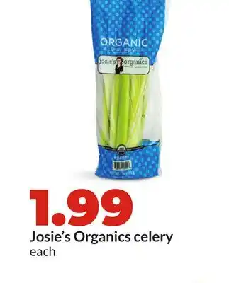 Hy-Vee Josie's Organics celery offer