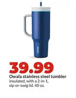 Hy-Vee Owala stainless steel tumbler offer