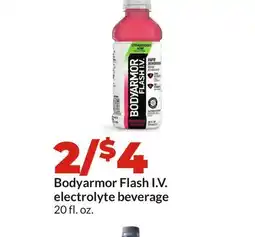 Hy-Vee Bodyarmor Flash I. V. electrolyte beverage offer