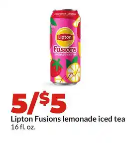 Hy-Vee Lipton Fusions lemonade iced tea offer