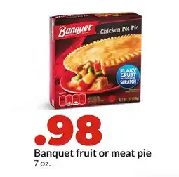 Hy-Vee Banquet fruit or meat pie offer