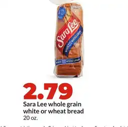Hy-Vee Sara Lee whole grain white or wheat bread offer