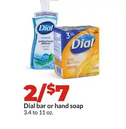 Hy-Vee Dial bar or hand soap offer