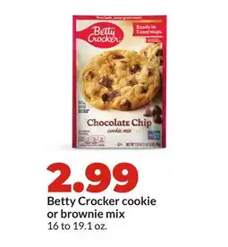 Hy-Vee Betty Crocker cookie or brownie mix offer