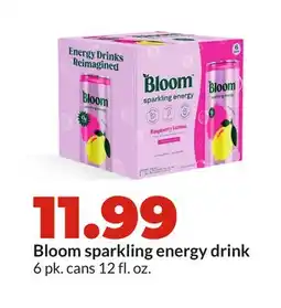 Hy-Vee Bloom sparkling energy drink offer