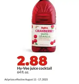Hy-Vee Hy-Vee juice cocktail offer