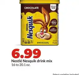 Hy-Vee Nestlé Nesquik drink mix offer