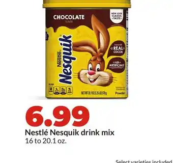 Hy-Vee Nestlé Nesquik drink mix offer