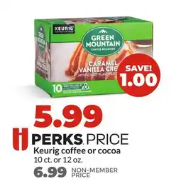 Hy-Vee Keurig coffee or cocoa offer