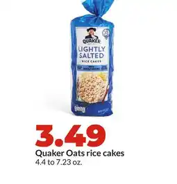 Hy-Vee Quaker Oats rice cakes offer