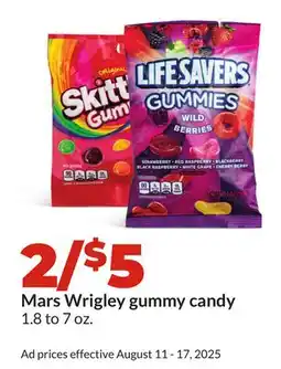 Hy-Vee Mars Wrigley gummy candy offer