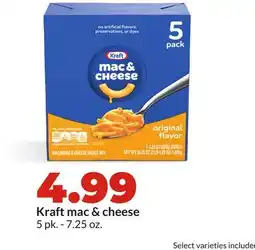 Hy-Vee Kraft mac & cheese offer
