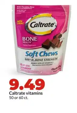 Hy-Vee Caltrate vitamins offer