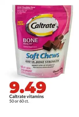 Hy-Vee Caltrate vitamins offer